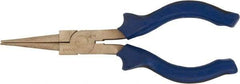 Ampco - 6-1/4" OAL, 1-9/16" Jaw Length x 1/4" Jaw Width, Long Nose Pliers - Round Nose Head - Apex Tool & Supply