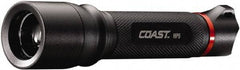 Coast Cutlery - White LED Bulb, 121 Lumens, Industrial/Tactical Flashlight - Black Aluminum Body, 1 AA Alkaline Battery Included - Apex Tool & Supply