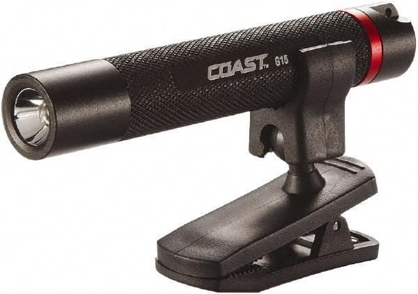 Coast Cutlery - White LED Bulb, 18 Lumens, Hands-free Flashlight - Black Aluminum Body, 1 AAA Alkaline Battery Included - Apex Tool & Supply