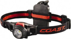 Coast Cutlery - White LED Bulb, 240 Lumens, Hands-free Flashlight - Black Plastic Body, 1 AA Battery Included - Apex Tool & Supply