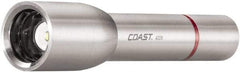 Coast Cutlery - White LED Bulb, 340 Lumens, Industrial/Tactical Flashlight - Silver Stainless Steel Body, 3 AA Batteries Included - Apex Tool & Supply