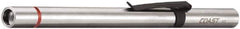 Coast Cutlery - White LED Bulb, 54 Lumens, Industrial/Tactical Flashlight - Silver Stainless Steel Body, 1 9V Battery Included - Apex Tool & Supply