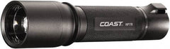 Coast Cutlery - White LED Bulb, 300 Lumens, Industrial/Tactical Flashlight - Black Aluminum Body, 3 AAA Batteries Included - Apex Tool & Supply