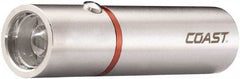 Coast Cutlery - White LED Bulb, 330 Lumens, Mini Flashlight - Silver Stainless Steel Body, 3 AAA Alkaline Batteries Included - Apex Tool & Supply