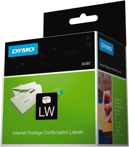 Dymo - 1-1/8" Wide x 3-1/2" Long, White Shipping Label - For DYMO LabelWriter Printers - Apex Tool & Supply