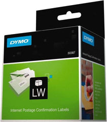 Dymo - 1-1/8" Wide x 3-1/2" Long, White Shipping Label - For DYMO LabelWriter Printers - Apex Tool & Supply