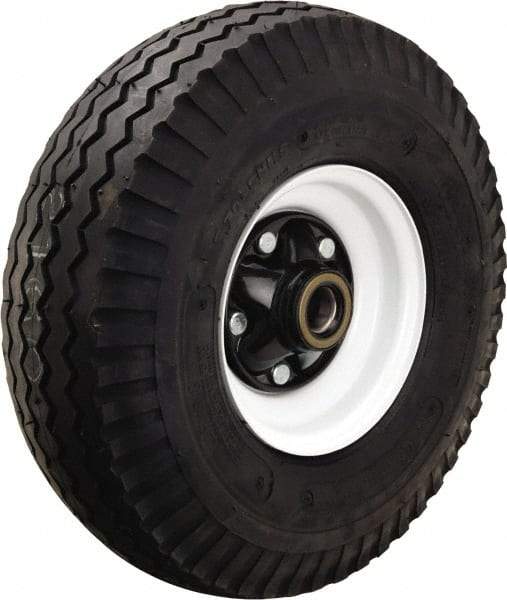 Hamilton - 18 Inch Diameter x 5-3/4 Inch Wide, Rubber Caster Wheel - 1,655 Lb. Capacity, 4-7/8 Inch Hub Length, 1 Inch Axle Diameter, Tapered Roller Bearing - Apex Tool & Supply