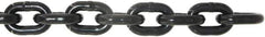 Value Collection - 9/32" Welded Alloy Chain - 3,500 Lb Capacity, Grade 80, 25' Long, Black Lacquer Finish - Apex Tool & Supply