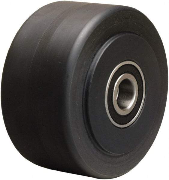 Hamilton - 4 Inch Diameter x 2 Inch Wide, Nylon Caster Wheel - 2,000 Lb. Capacity, 2-1/4 Inch Hub Length, 1/2 Inch Axle Diameter, Precision Ball Bearing - Apex Tool & Supply