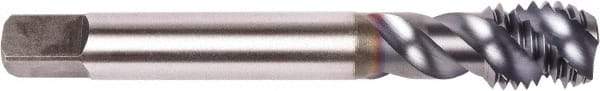 Union Butterfield - 5/8-18 UNF 3 Flute 2B Modified Bottoming Spiral Flute Tap - Powdered Metal, TiCN Finish, 3.937" OAL, Right Hand Flute, Right Hand Thread, Series 1676AP - Apex Tool & Supply