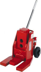 GKS - 5 Ton Capacity Fork Lift Jack - 1.2" to 15.9" High, 5-1/2" Piston Stroke - Apex Tool & Supply