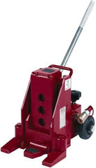 GKS - 10 Ton Capacity Toe Jack - 0.8" to 18-1/2" High, 6.3" Piston Stroke - Apex Tool & Supply