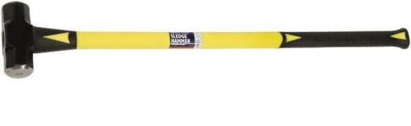 Ability One - 6 Lb Head, 32" Long Sledge Hammer - Steel Head, Fiberglass Handle with Grip - Apex Tool & Supply