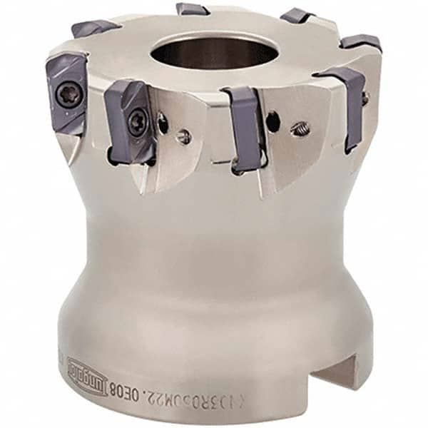 Tungaloy - 2" Cut Diam, 3/4" Arbor Hole, Indexable High-Feed Face Mill - Apex Tool & Supply