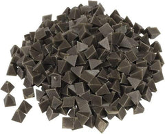Raytech - 55 Lb/Cubic Ft Density, Plastic Carrier, Pyramid Shaped, Tumbling Media - Wet Operation, 1/4" High x 1/4" Long Base - Apex Tool & Supply