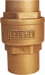 Legend Valve - 1-1/2" Lead Free Bronze Check Valve - Inline, C x C Sweat, 250 WOG - Apex Tool & Supply