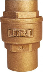 Legend Valve - 1" Lead Free Bronze Check Valve - Inline, C x C Sweat, 250 WOG - Apex Tool & Supply