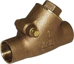 Legend Valve - 3/4" Lead Free Bronze Check Valve - Y-Pattern, C x C Sweat, 300 WOG - Apex Tool & Supply