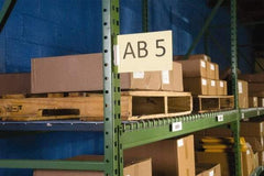 Aigner Index - 3 Long x 1 Wide, Self Adhesive Back, Label Holder - Blue - Apex Tool & Supply