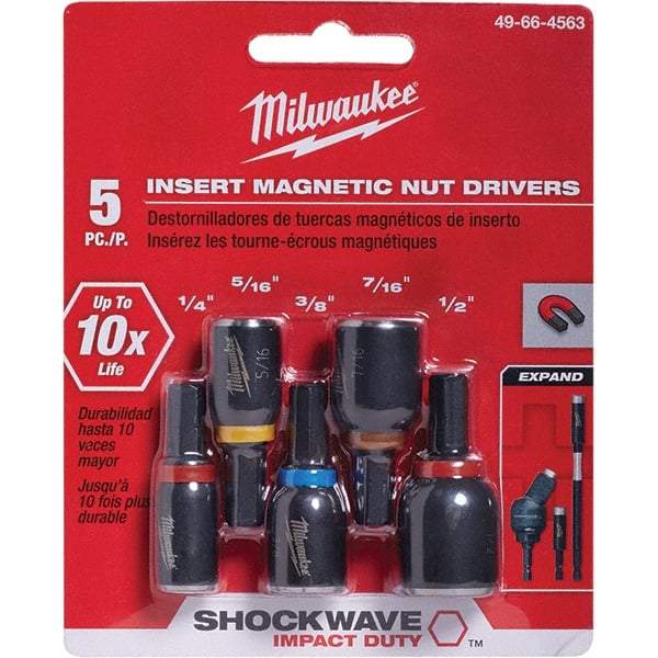 Milwaukee Tool - Power & Impact Screwdriver Bit Sets Point Type: Hex Tool Type: Nut Driver - Apex Tool & Supply