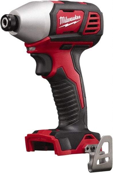Milwaukee Tool - 18 Volt, 1/4" Drive, 125 Ft/Lb Torque, Cordless Impact Driver - Pistol Grip Handle, 2750 RPM, Lithium-Ion, Bare Tool - Apex Tool & Supply