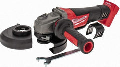 Milwaukee Tool - 4-1/2 & 5" Wheel Diam, 8,500 RPM, Cordless Angle & Disc Grinder - 5/8-11 Spindle, 18 Volts - Apex Tool & Supply