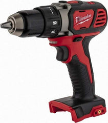 Milwaukee Tool - 18 Volt 1/2" Chuck Pistol Grip Handle Cordless Drill - 0-400 & 0-1800 RPM, Keyless Chuck, Reversible, Lithium-Ion Batteries Not Included - Apex Tool & Supply