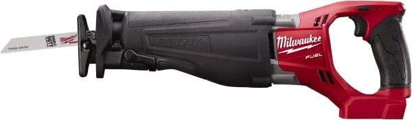 Milwaukee Tool - 18V, 0 to 3,000 SPM, Cordless Reciprocating Saw - 1-1/8" Stroke Length, 17-3/4" Saw Length, Lithium-Ion Batteries Not Included - Apex Tool & Supply