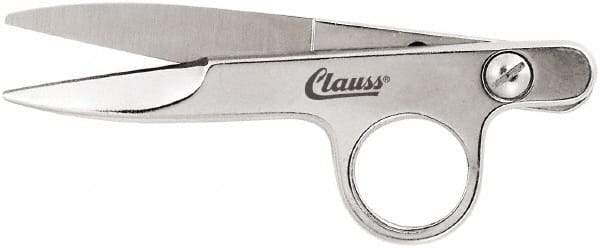 Clauss - 1" Length of Cut, Straight Pattern Thread Snip - 4-1/2" OAL - Apex Tool & Supply