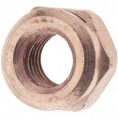 Value Collection - M10x1.50 Steel Washer Hex Nut - 10mm High, Copper Finish - Apex Tool & Supply