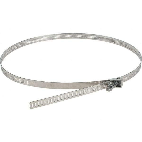 Value Collection - SAE Size 188, Stainless Steel Quick Release Worm Drive Clamp - 1/2" Wide, Material Grade 301, Series 550 - Apex Tool & Supply