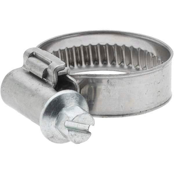 Value Collection - 16 to 25mm Diam, Stainless Steel Worm Drive Clamp - 9mm Wide - Apex Tool & Supply