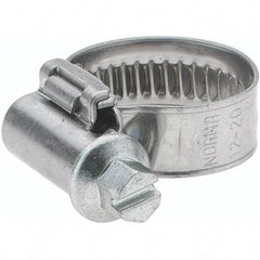 Value Collection - 12 to 20mm Diam, Stainless Steel Worm Drive Clamp - 9mm Wide - Apex Tool & Supply