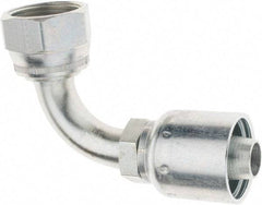 Parker - 1-5/16-12 Female JIC Steel Hydraulic Hose 90° Elbow - -12 Hose Size, 3/4" Hose Diam - Apex Tool & Supply