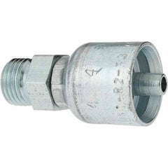 Parker - Seal-Lok Steel Hydraulic Hose Male Seal-Lok - -4 Hose Size, 1/4" Hose Diam - Apex Tool & Supply