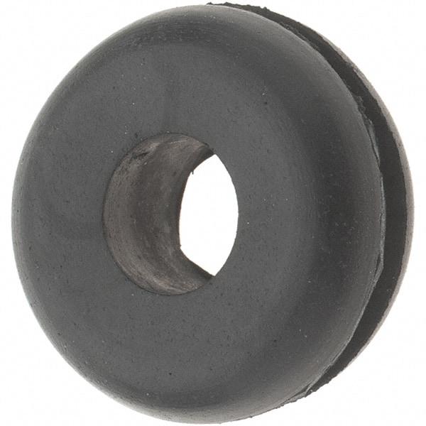 Value Collection - 13/16" OD, 5/16" Thick Grommet - Rubber, 9/16" Slot Diam x 1/16" Slot Width - Apex Tool & Supply