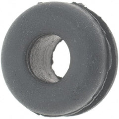 Value Collection - 3/8" OD, 3/16" Thick Grommet - Rubber, 1/4" Slot Diam x 1/16" Slot Width - Apex Tool & Supply