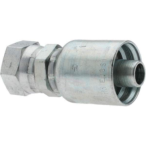 Parker - 1/2 Thread Hydraulic Hose Fitting - -8 Hose Size, 1/2" Hose Diam - Apex Tool & Supply