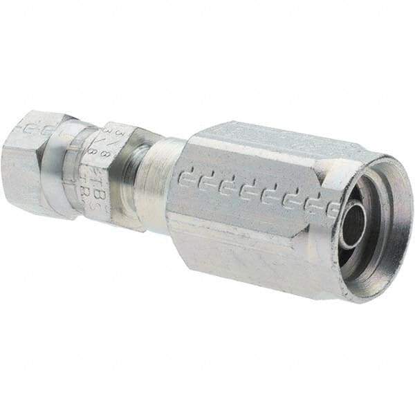 Parker - Female JIC Hydraulic Hose Female JIC 37° Swivel - -6 Hose Size, 3/8" Hose Diam - Apex Tool & Supply