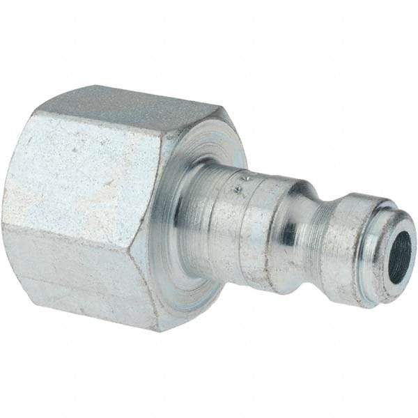 Parker - 3/8-18 Female NPTF Tru-Flate Automotive Pneumatic Hose Connector - Steel, 1/4" Body Diam - Apex Tool & Supply