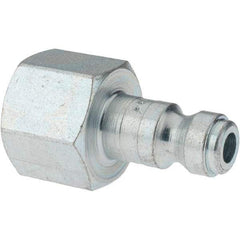 Parker - 3/8-18 Female NPTF Tru-Flate Automotive Pneumatic Hose Connector - Steel, 1/4" Body Diam - Apex Tool & Supply