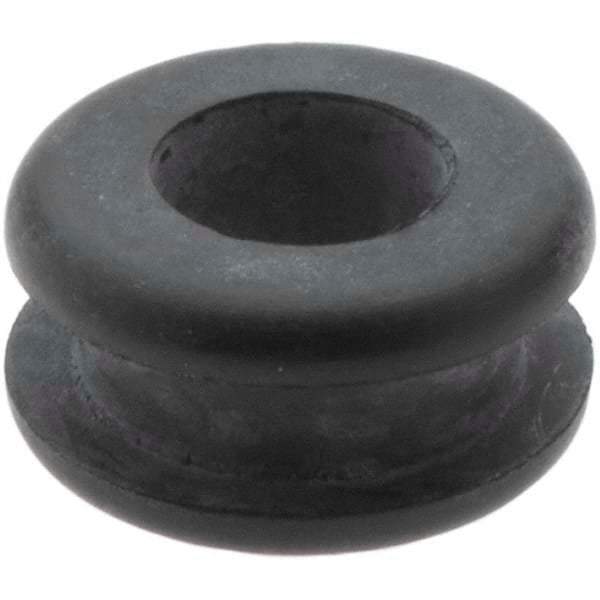 Value Collection - 1/2" OD, 1/4" Thick Grommet - Rubber, 3/8" Slot Diam x 1/16" Slot Width - Apex Tool & Supply