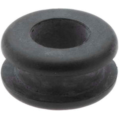 Value Collection - 1/2" OD, 1/4" Thick Grommet - Rubber, 3/8" Slot Diam x 1/16" Slot Width - Apex Tool & Supply