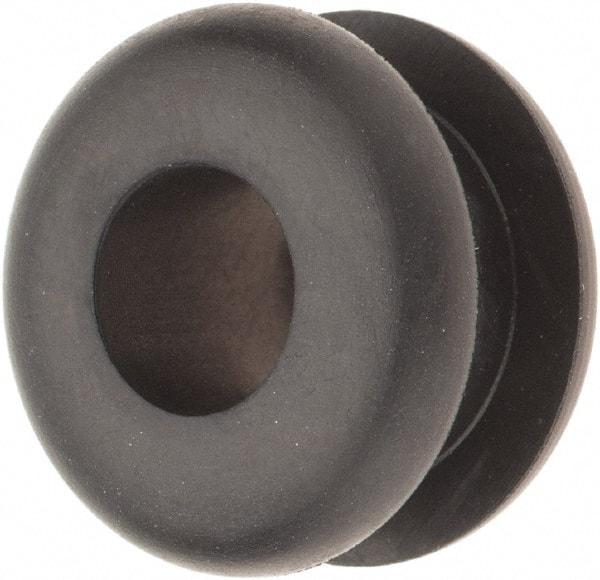 Value Collection - 7/8" OD, 1/2" Thick Grommet - Rubber, 5/8" Slot Diam x 1/4" Slot Width - Apex Tool & Supply