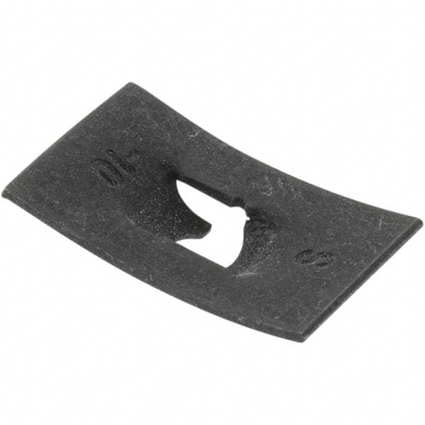 Made in USA - #10 Screw Size, 3/4" Long x 1/2" Wide, Speed Nuts - For Nonthreaded Fasteners - Apex Tool & Supply