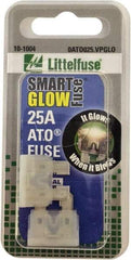 Value Collection - 25 Amp, Automotive Fuse - Clear, Littlefuse ATO025 - Apex Tool & Supply
