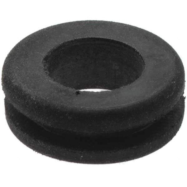 Value Collection - 5/8" OD, Grommet - Rubber, 13/32" Slot Diam x 1/16" Slot Width - Apex Tool & Supply