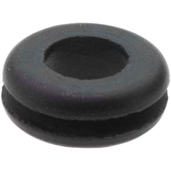 Value Collection - 9/16" OD, Grommet - Rubber, 11/32" Slot Diam x 1/16" Slot Width - Apex Tool & Supply