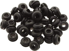 Value Collection - 7/16" OD, Grommet - Rubber, 9/32" Slot Diam x 1/16" Slot Width - Apex Tool & Supply