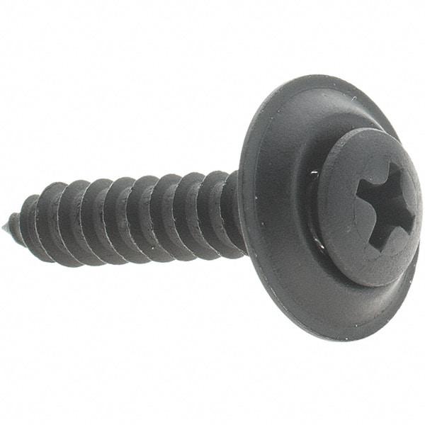 Value Collection - #10 Sems Oval Head Phillips Sheet Metal Screw - 1" Long - Apex Tool & Supply